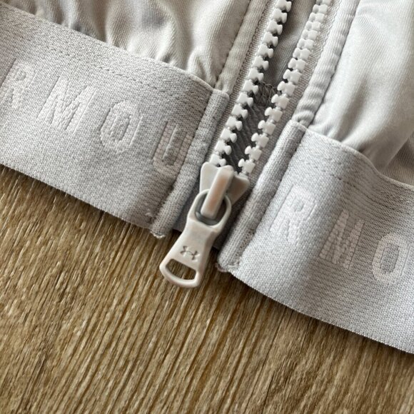 Womens Under Armour Light Grey Zipper Jacket - M - Picture 5 of 11
